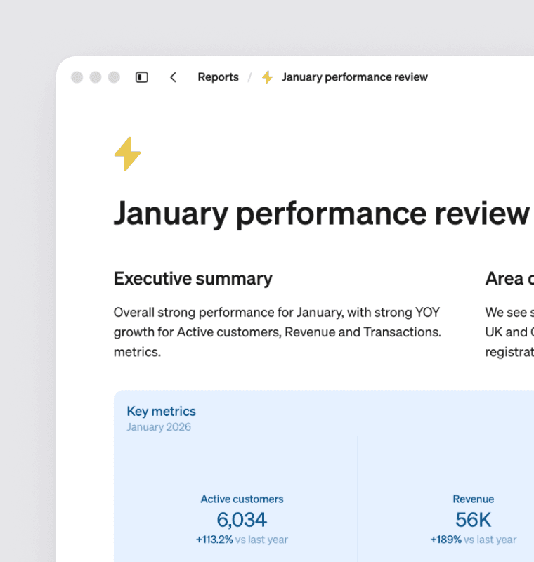 Generate reports