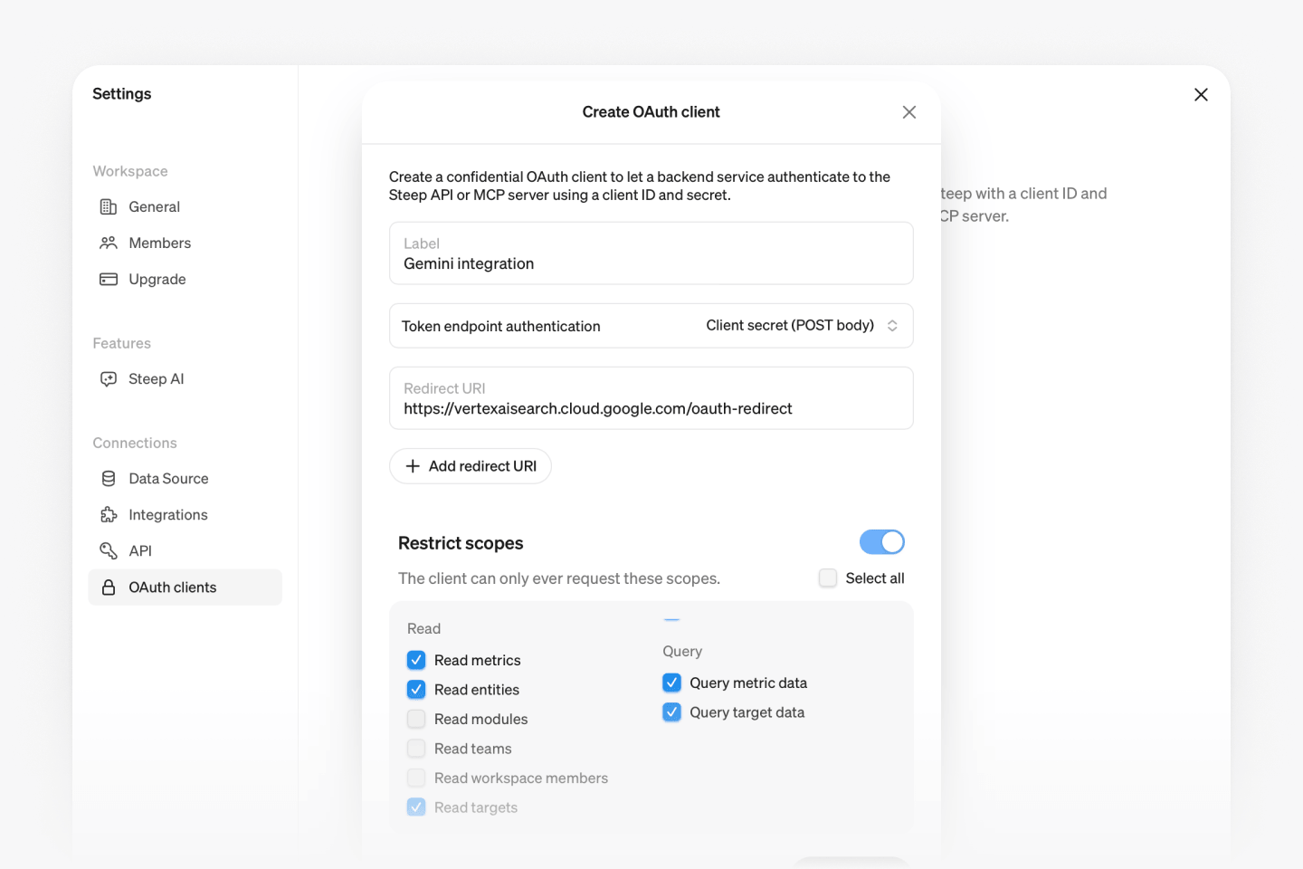 OAuth clients